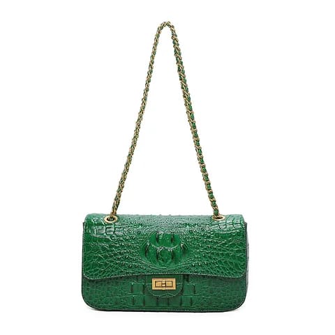 2024 Custom Genuine Leather Shoulder Bags For Women Crocodile Crossbody Bag