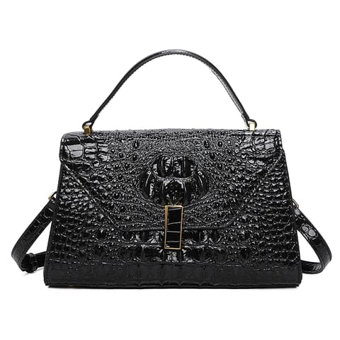 Hot Sales Modern Design Fashion Alligator Tote Bag With Cross-Body Shoulder Bag Leather Bag For Women Crocodile