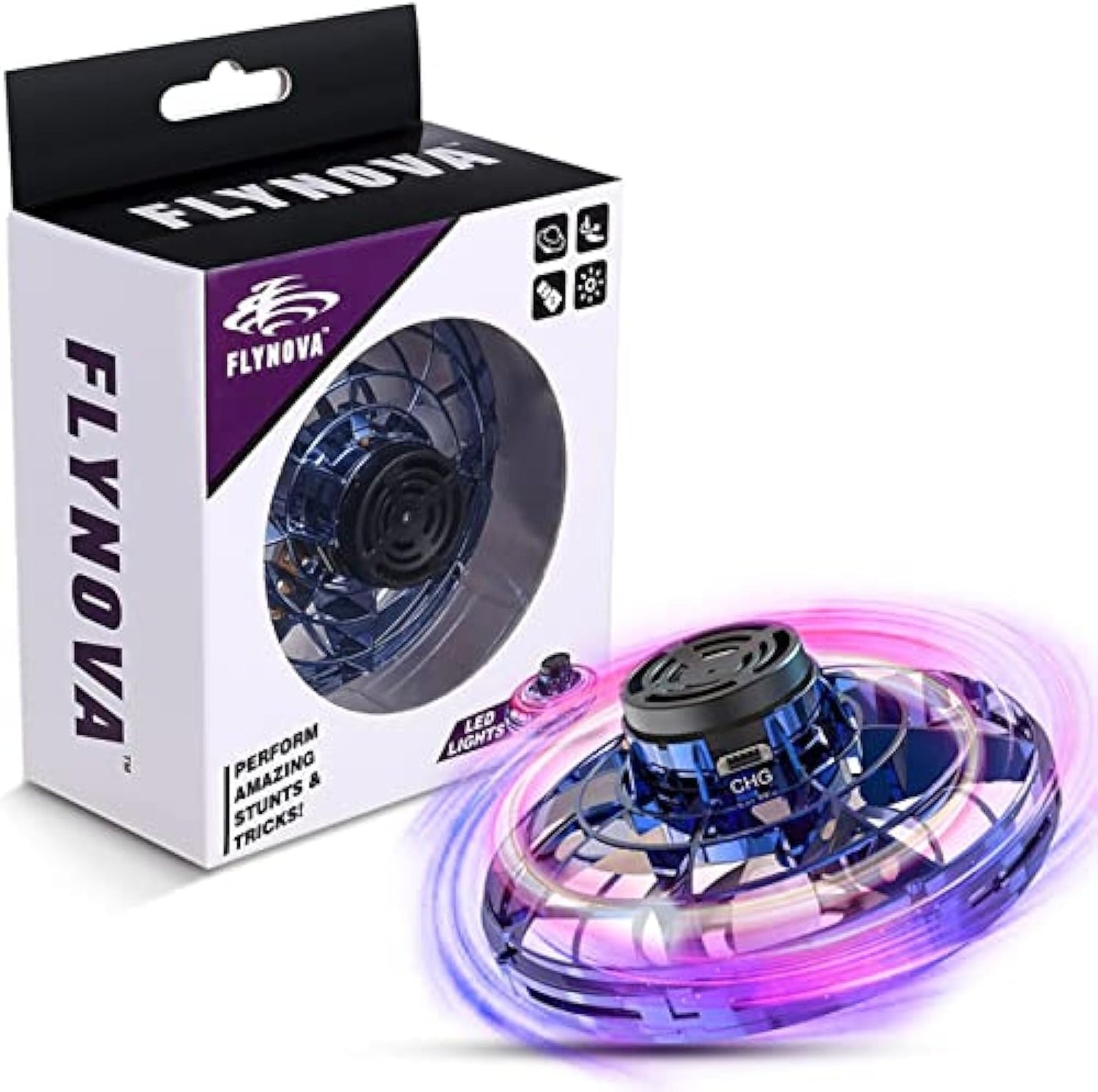 Flying Spinner with LED Lights ,Fun Indoor Outdoor